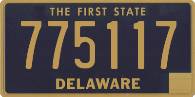 DE license plate 775117