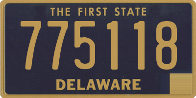 DE license plate 775118