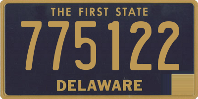 DE license plate 775122