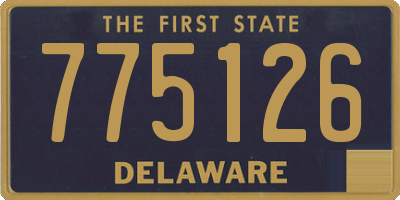 DE license plate 775126