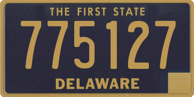DE license plate 775127