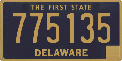 DE license plate 775135