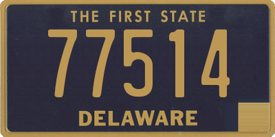 DE license plate 77514