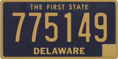 DE license plate 775149