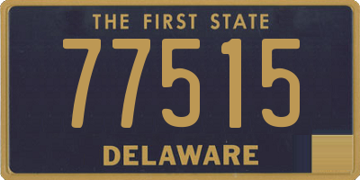 DE license plate 77515