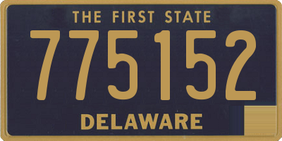 DE license plate 775152