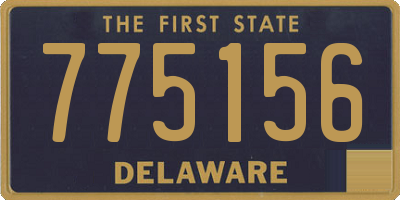 DE license plate 775156