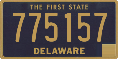 DE license plate 775157