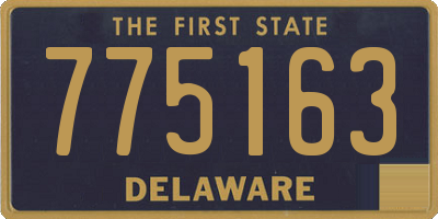 DE license plate 775163