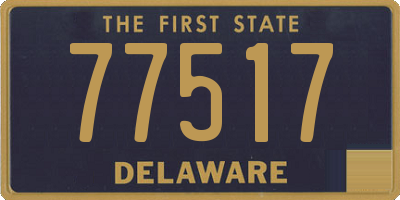 DE license plate 77517