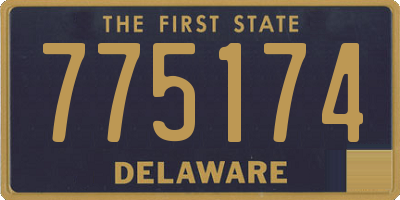 DE license plate 775174