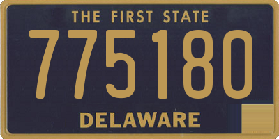 DE license plate 775180