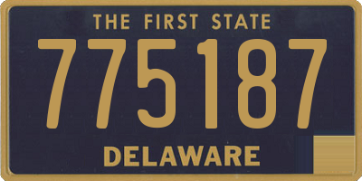 DE license plate 775187