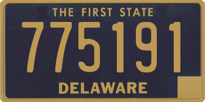 DE license plate 775191