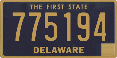 DE license plate 775194