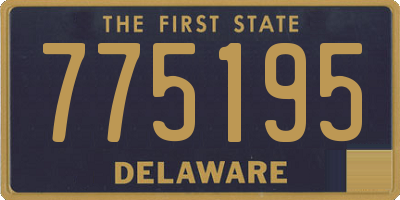 DE license plate 775195