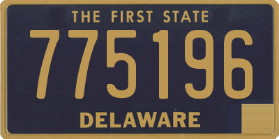 DE license plate 775196