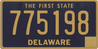 DE license plate 775198