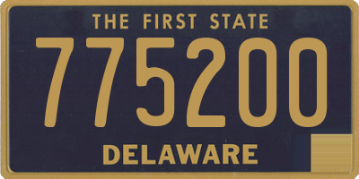 DE license plate 775200