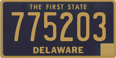 DE license plate 775203