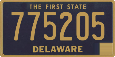DE license plate 775205