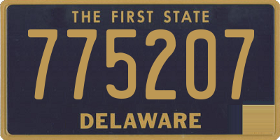 DE license plate 775207