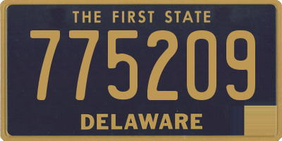 DE license plate 775209