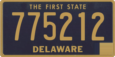 DE license plate 775212