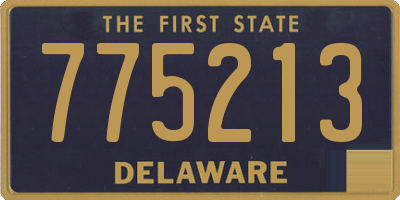 DE license plate 775213