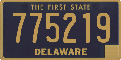 DE license plate 775219