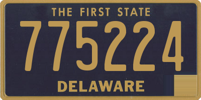 DE license plate 775224