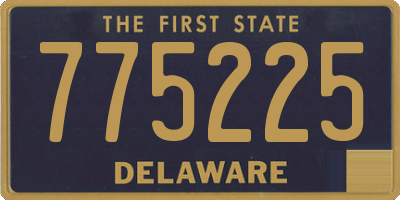 DE license plate 775225