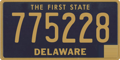 DE license plate 775228