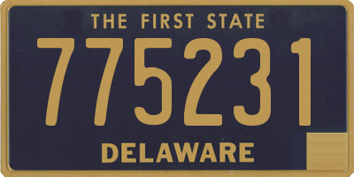DE license plate 775231