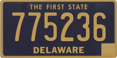 DE license plate 775236