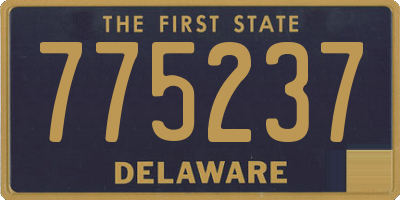 DE license plate 775237