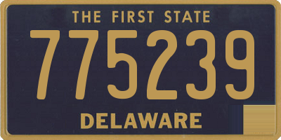 DE license plate 775239