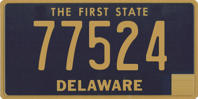 DE license plate 77524