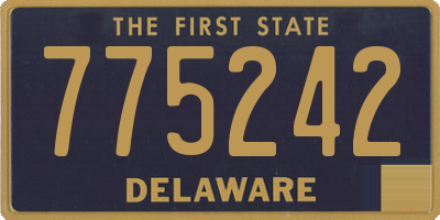 DE license plate 775242