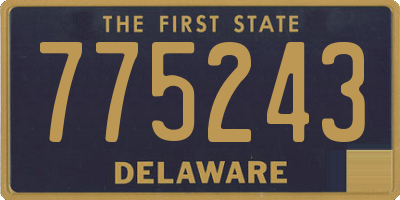 DE license plate 775243