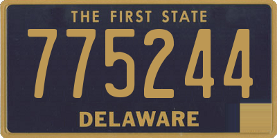 DE license plate 775244
