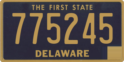 DE license plate 775245