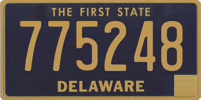 DE license plate 775248