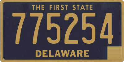 DE license plate 775254