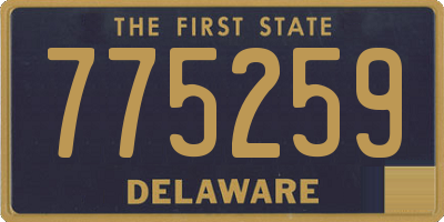 DE license plate 775259