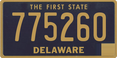 DE license plate 775260