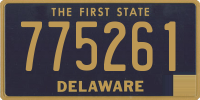 DE license plate 775261