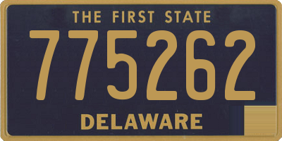 DE license plate 775262