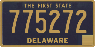 DE license plate 775272