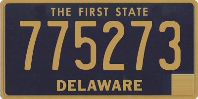 DE license plate 775273